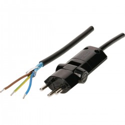 Power cable black shielded...